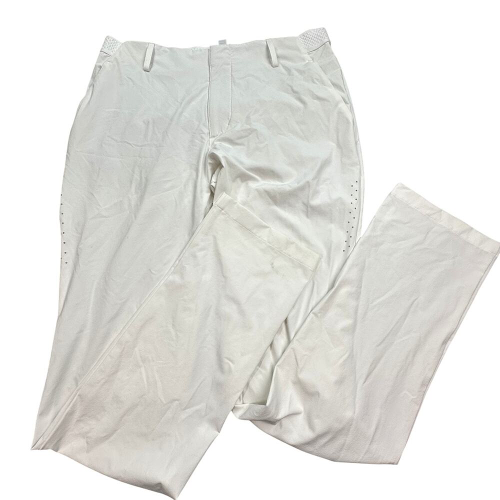 Adidas Golf Pants White CCT Golf Mens Fits 32x33 Stretch Breathable Performance